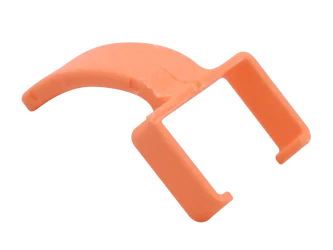 visuel 261644-C20-S05 : CLIP ORANGE POUR CORDON RJ45 - SACHET DE 50PCS