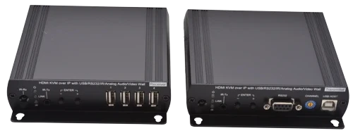 visuel S15016-BK : DEPORT HDMI/KVM/USB2/IR/AUDIO/RS232 EMET+RECEP