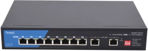visuel S40853-01-B0 : SWITCH 120W - 8×1Gbps/POE+ & 2×1Gbps