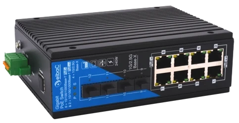 visuel S45834-02-B0 : SWITCH INDUS 240W L2+ 2×1Gb/POE++ & 6×1Gb/POE+ & 4×SFP 2.5Gb