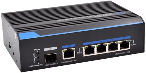 visuel S48439-B0 : SWITCH INDUS 50/120W- 4×1Gbps/POE+ & 1Gbps PD & 1 SFP