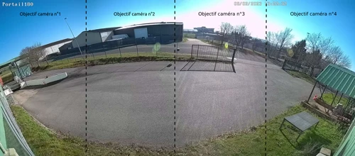 VIDY48-B0 4 objectifs raccordés sur 4096×1800 pixels