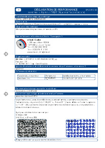 document Déclaration de Performance (DoP) 250755