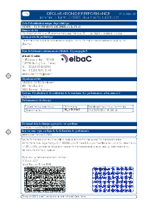 document Déclaration de Performance (DoP) 317605