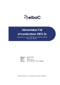 document Note Technique : alimentation PoE et conducteurs AWG26
