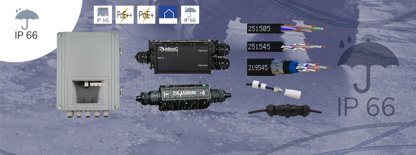 pour durée en milieu industriel et en exterieur, face à la poussière et à la pluie.