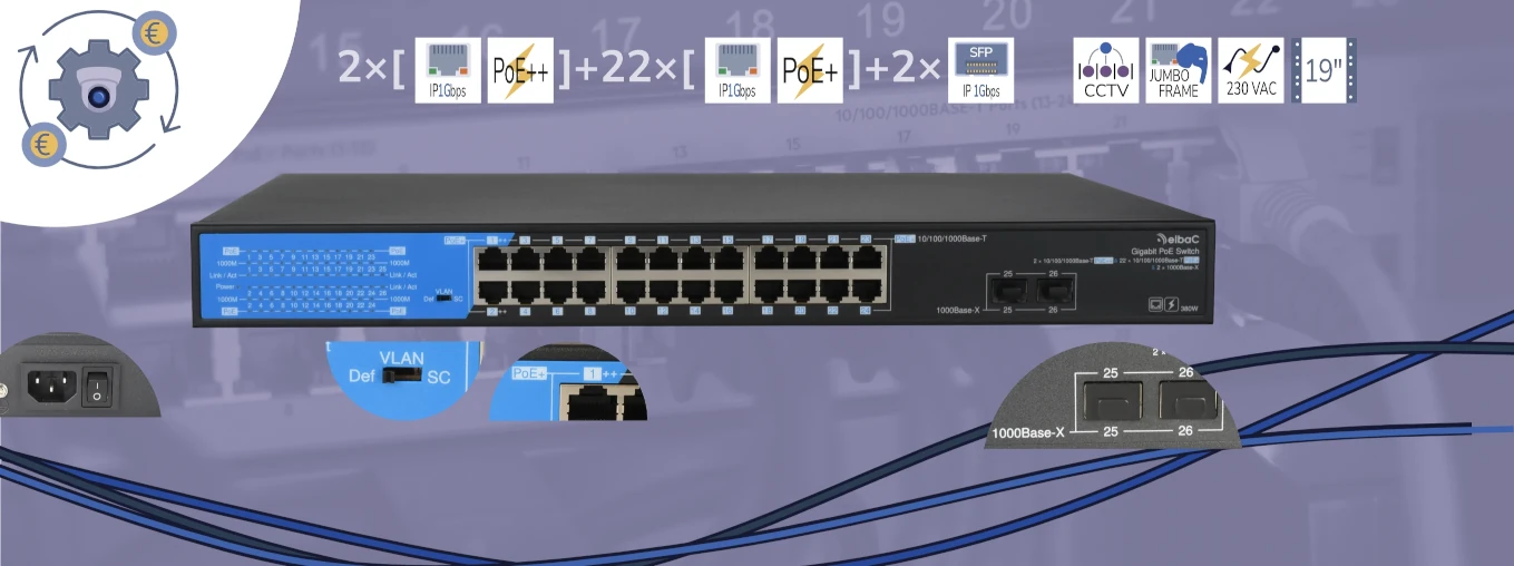 380W non manageable optimisé vidéoprotection