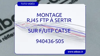 vidéo montage RJ45 à sertir 940436