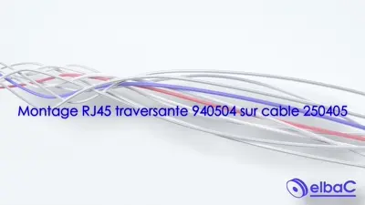 vidéo Montage RJ45 traversante 940504 sur cable 250405