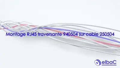 vidéo Montage RJ45 traversante 940504 sur cable 250504