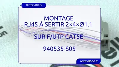 vidéo montage RJ45 à sertir 940535